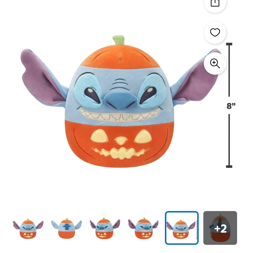 Squishmallows Orange and Blue Stuffed Animal